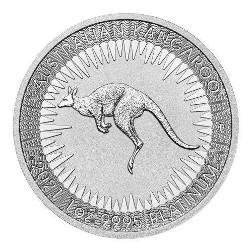 Pièce 1 once de platine Kangourou australienne 2021 | Monnaie de Perth