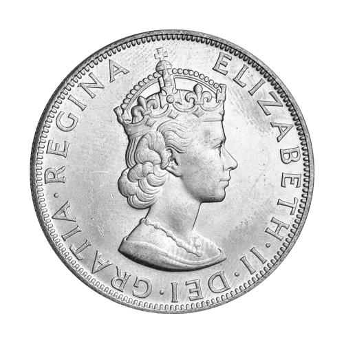 Random Year Bermuda 1 Crown Face Value Silver Coin