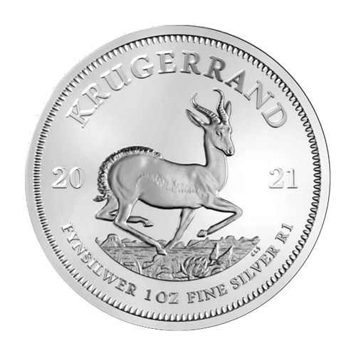Pièce 1 once d’argent Krugerrand 2021 | Raffinerie de Rand
