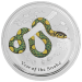 Pièce 10 once d'argent colorisée Lunaire Année du Serpent 2013