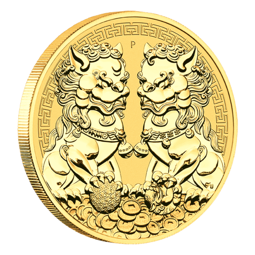1 oz 2021 Australian Guardian Lions Double Pixiu Gold Coin | Perth Mint