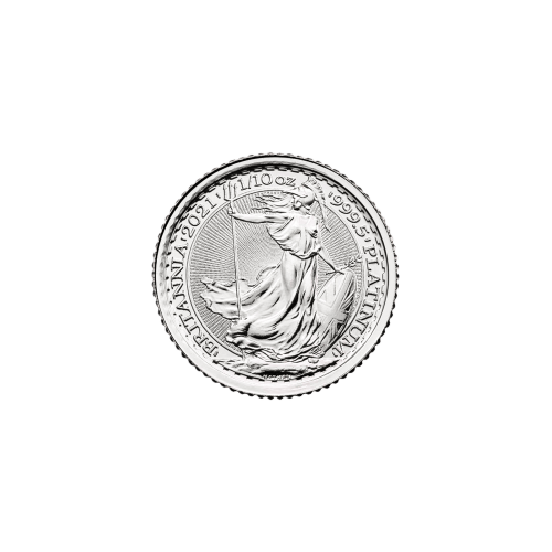 1/10 oz 2021 Britannia Platinum Coin | The Royal Mint | Silver