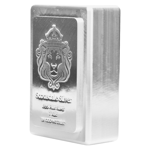 Lingot 1 kilo d'argent empilable | Monnaie de Scottsdale