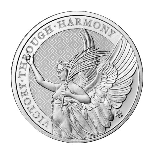 1 oz 2021 Saint Helena The Queen's Virtues: Victory Silver Coin