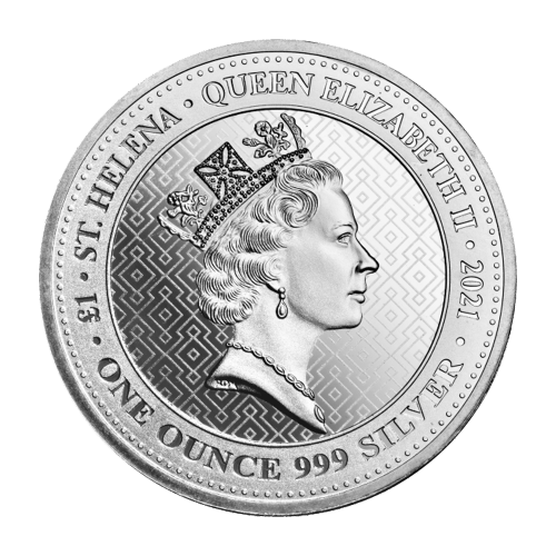 Pièce 1 once d'argent Les Vertus de la Reine : Victoire Sainte-Hélène 2021 | Compagnie des Indes orientales