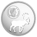 1.7 oz 2017 Endangered Animal Cutout: Woodland Caribou Silver Coin | Royal Canadian Mint