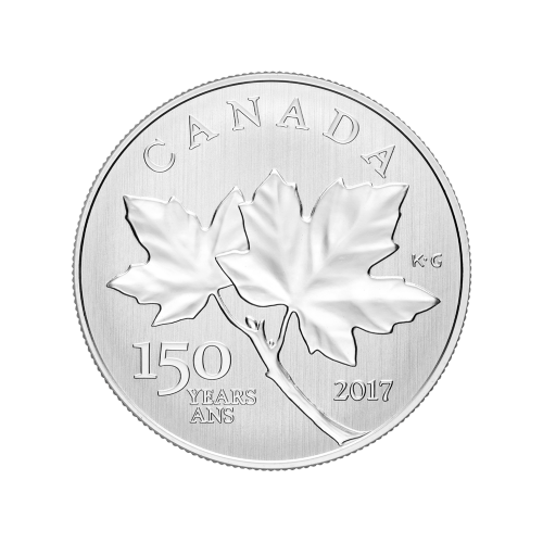 Pièce 1/2 once d'argent Feuilles d'érable canadiennes 2017
