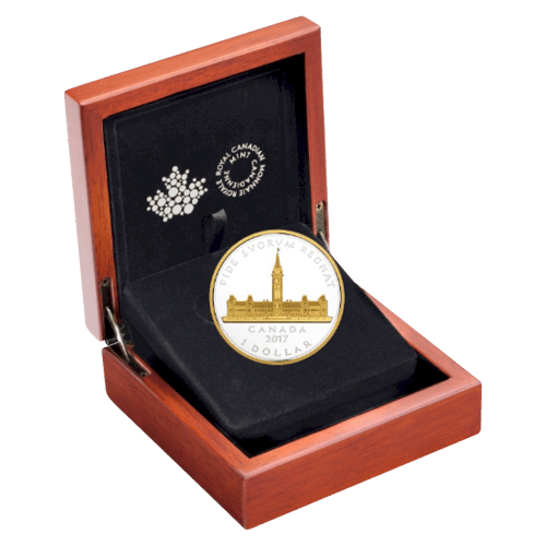 2017 Commemorative Royal Visit Parliament Building Silver Coin | Royal Canadian Mint