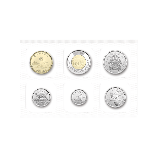 Set of 6 x 2021 Classic Coins | Royal Canadian Mint