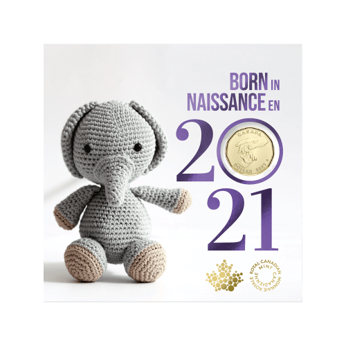 Set of 5 x 2021 Newborn Baby Coins | Royal Canadian Mint