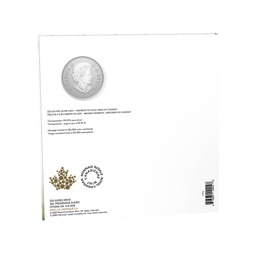1/4 oz 2021 Moments to Hold: 100th Anniversary of the Arms of Canada Silver Coin | Royal Canadian Mint