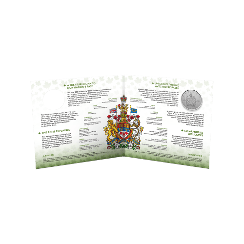 1/4 oz 2021 Moments to Hold: 100th Anniversary of the Arms of Canada Silver Coin | Royal Canadian Mint