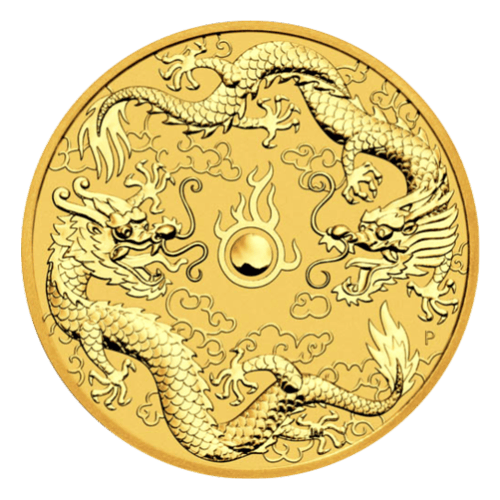 Pièce 1 once d'or Double Dragon 2020 | Monnaie de Perth