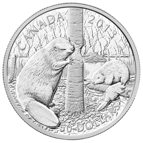 Pièce 5 once d’argent Castor 2013 | Monnaie royale canadienne