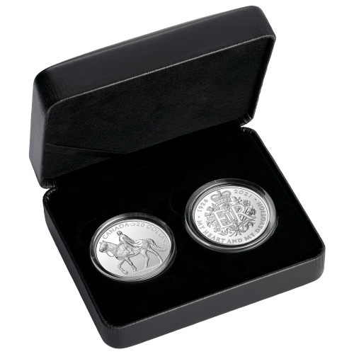 Set of 2 x 1 oz 2021 Royal Celebration Queen Elizabeth II 95th Birthday Coins | Royal Canadian Mint