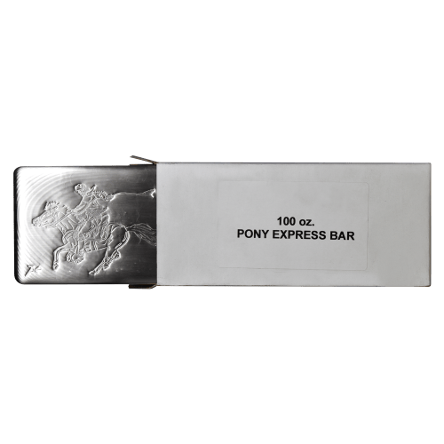 100 oz Pony Express Silver Bar | Silvertowne Mint