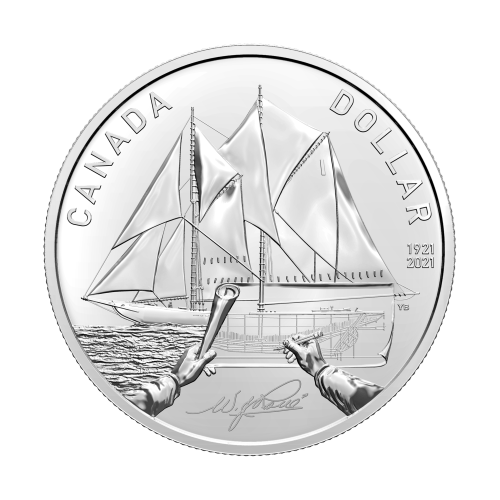Set of 7 x 2021 100th Anniversary of the Bluenose Silver Dollar Coins | Royal Canadian Mint