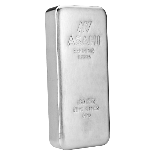 100 oz Asahi Florida Silver Bar | Asahi Refining | Silver Gold Bull US