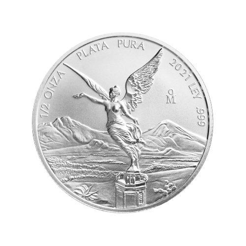 Pièce 1/2 once d'argent Libertad mexicaine 2021