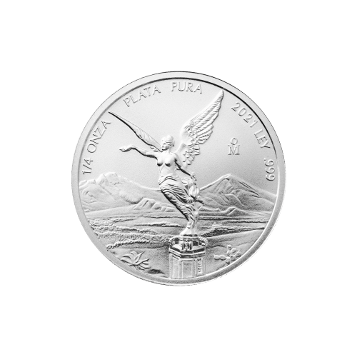 Pièce 1/4 once d'argent Libertad mexicaine 2021