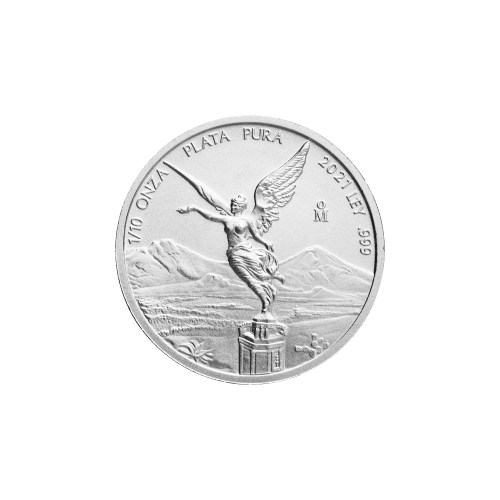 Pièce 1/10 once d'argent Libertad mexicaine 2021