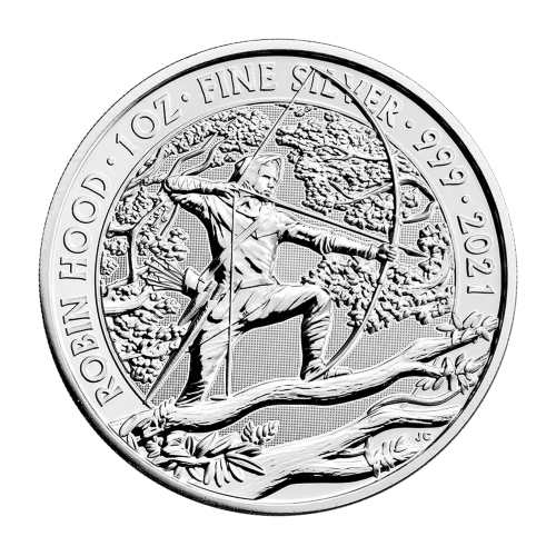 Pièce 1 once d'argent Mythes et Légendes : Robin des Bois Grande-Bretagne 2021 | La Monnaie royale