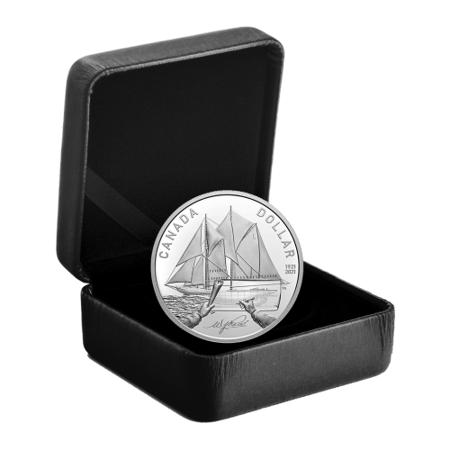 Pièce d'argent 100ème anniversaire du Bluenose | Dollar épreuve numismatique 2021 | Monnaie royale canadienne