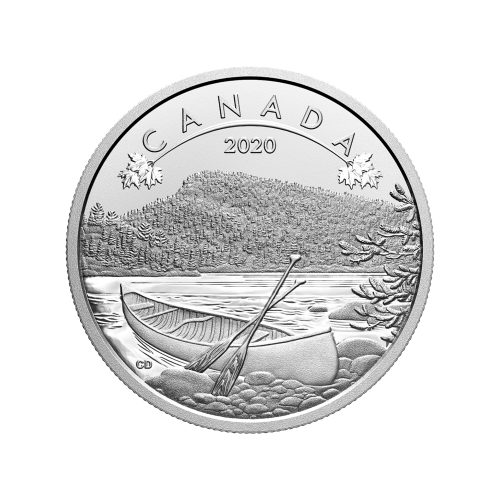1/2 oz 2020 Royal Canadian Mint - O Canada Series - The Great Outdoors Silver Coin