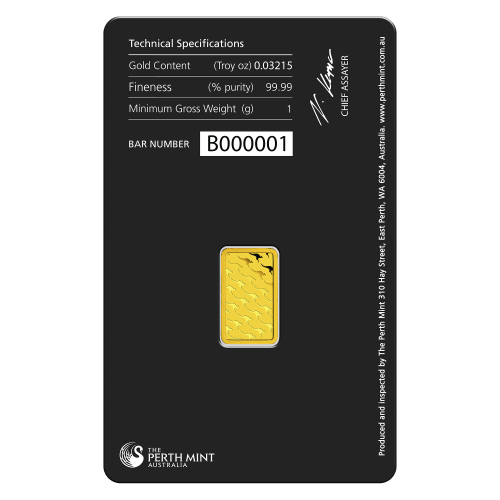 1 gram Gold Bar | Perth Mint
