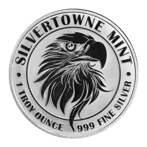 1 oz Mighty Eagle Silver Round | Silvertowne Mint | Silver Gold