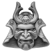 2 oz 2021 Samoa Ancient Warriors | Samurai Mask Shaped Antiqued Silver Coin