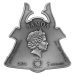 2 oz 2021 Samoa Ancient Warriors | Samurai Mask Shaped Antiqued Silver Coin