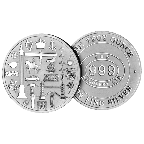 1 oz Silver Round | JBR | Silver Gold Bull US