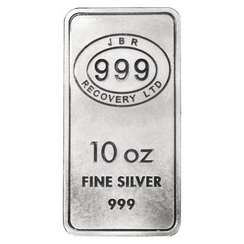 10 oz Silver Bar | JBR | Silver Gold Bull US