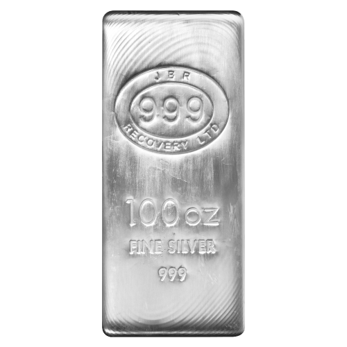 100 oz Tall Silver Bar | JBR | Silver Gold Bull Canada