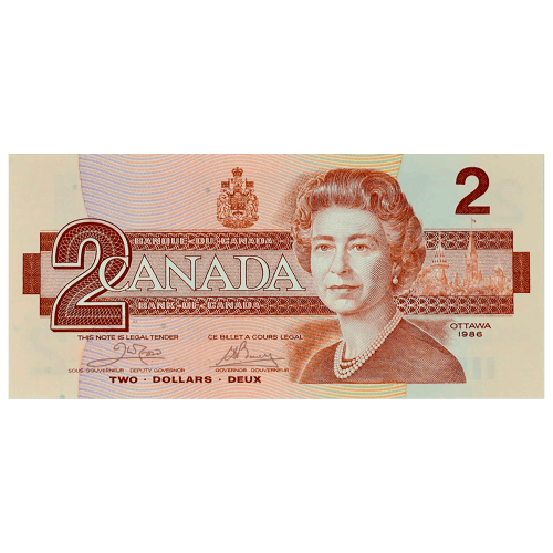 Set of 2 x 2021 25th Anniversary of the Toonie Bank Note and Silver Coin | Royal Canadian Mint