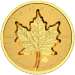 Pièce d'or Super incuse Feuille d'érable canadienne 2021 de 2 onces
