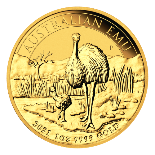Pièce 1 once d'or Émeu australien 2021 | Monnaie de Perth