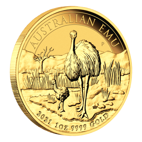 Pièce 1 once d'or Émeu australien 2021 | Monnaie de Perth