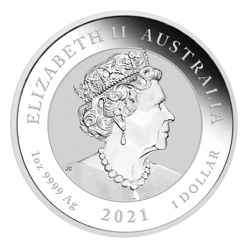 Pièce 1 once d'argent coloré Dragon | Mythes et légendes chinoises Australie 2021 | Monnaie de Perth