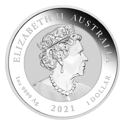 1 oz 2021 Australia Chinese Myths and Legends: Dragon Colourized Silver Coin in Certicard | Perth Mint