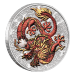 1 oz 2021 Australia Chinese Myths and Legends: Dragon Colourized Silver Coin in Certicard | Perth Mint