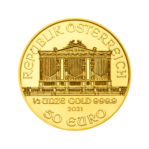 1/2 oz 2021 Austrian Philharmonic Gold Coin | Austrian Mint