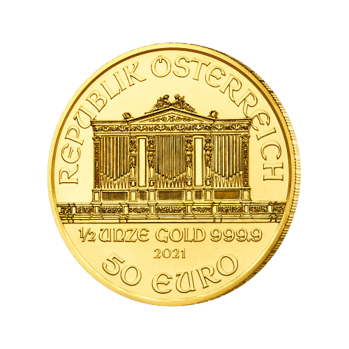 1/2 oz 2021 Austrian Philharmonic Gold Coin | Austrian Mint