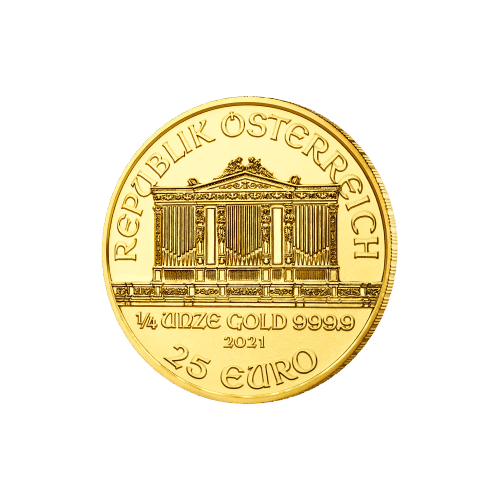 1/4 oz 2021 Austrian Philharmonic Gold Coin | Austrian Mint