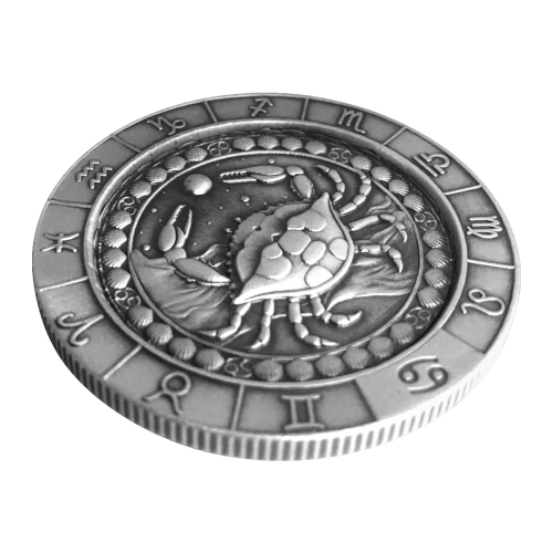 1 oz Zodiac Sign Cancer Silver Round | Monarch Precious Metals