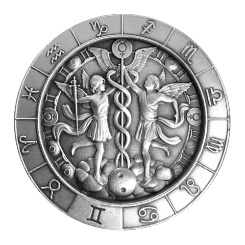 Ronde 1 once d'argent Signe du zodiaque Gémeaux | Monarch Precious Metals