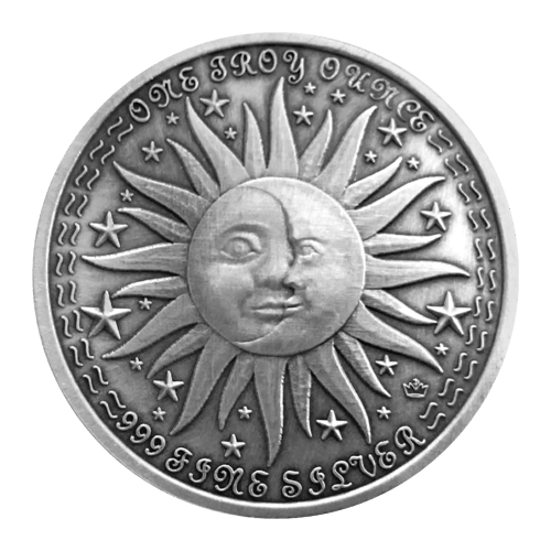 Ronde 1 once d'argent Signe du zodiaque Gémeaux | Monarch Precious Metals