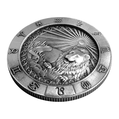 1 oz Zodiac Sign Leo Silver Round | Monarch Precious Metals