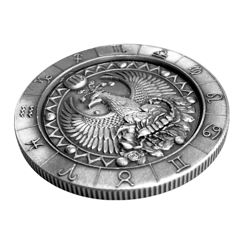 1 oz Zodiac Sign Scorpio Silver Round | Monarch Precious Metals